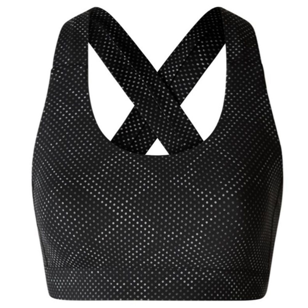 Lululemon All Sport Bra Ravish Reptile Silver Black Size 12 Reflective